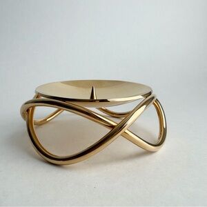 Georg Jensen | Gold Pillar Candleholder Glow Collection Denmark